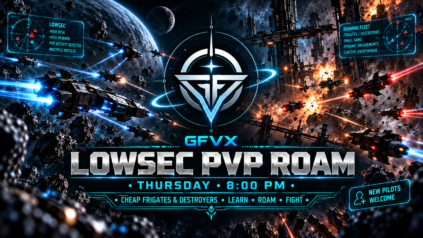 GFVX Lowsec Small-Gang Fight Night GFVX event poster
