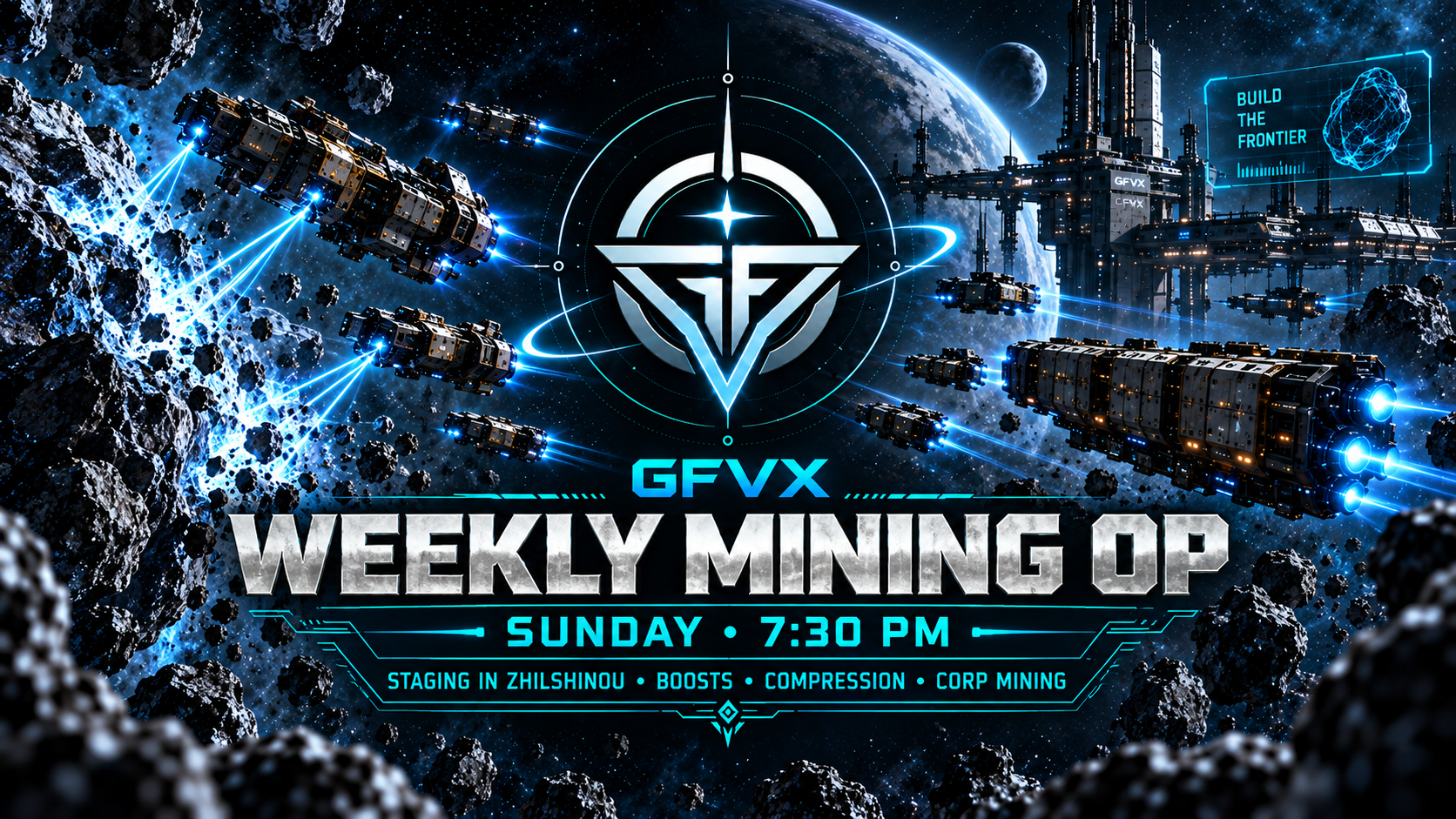GFVX Weekly Mining Op GFVX event poster
